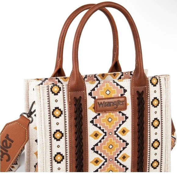 ⭐️NWT⭐️ Wrangler Tote for Women Aztec Top Handle Satchel Purse Boho Shou… - Picture 9 of 9